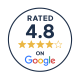 Logo 4.8 rated on Google Logo 4.8 rated on Google